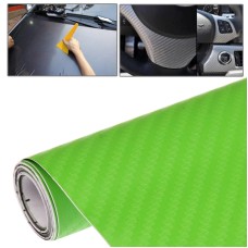 Цеточная декоративная наклейка с 3D углеродного волокна, размер: 152 см х 50 см (зеленый)