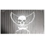 Garland Design Car Sticker Decal Waterproof Backup Window Angry Skull Styling 3D Emblem External Side Personalized Car Wall House Decoration, Size: 130 * 70cm