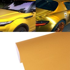 Защитное украшение автомобиль 3D Углеродное волокно ПВХ наклейка, размер: 152 см (L) x 50 см (W) (золото)