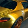 Защитное украшение автомобиль 3D Углеродное волокно ПВХ наклейка, размер: 152 см (L) x 50 см (W) (золото)