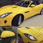 1.52 x 0.5m Auto Car Decorative Wrap Film Crystal PVC Body Changing Color Film(Crystal Yellow)