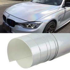 5 x 0,5M Авто автомобиль декоративная пленка пленка лазер ПВХ с изменением цветовой пленки (лазерный белый)