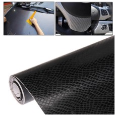 Защитное украшение Car 3D Углеродное волокно ПВХ наклейка, размер: 152 см (L) x 50 см (W) (черный)