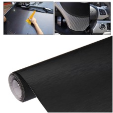 Защитное украшение Car 3D Углеродное волокно ПВХ наклейка, размер: 152 см (L) x 50 см (W), черный (черный)