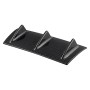 Universal Car Rear Bumper Lip Diffuser 3 Shark Fin Style Carbon Fiber ABS, Size: 35.5 x 30.5 x 15.2cm