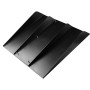 Universal Car Rear Bumper Diffuser 4 Shark Fin Style Black ABS