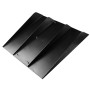 Universal Car Rear Bumper Diffuser 4 Shark Fin Style Black ABS