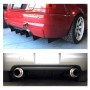 Universal Car Rear Bumper Diffuser 4 Shark Fin Style Black ABS