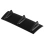 Universal Car Rear Bumper Lip Diffuser 3 Shark Fin Style Black ABS, Size: 35.5 x 30.5 x 15.2cm