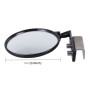 Vehicle Front Blind Area Wide-angle Adjustable Right Side Observation Mirror(Black)