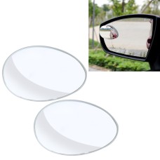 3R-055 2 PCS Car Truck Oval Blind Spot Rear View Wide Angle Mirror Blind Spot Mirror 360 Degree Adjustable Wide-angle Mirror, Size: 6.7*4.5cm