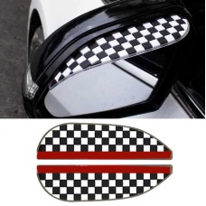 1 пара черно -белая сетка Универсальный автомобиль задний вид зеркальный дождь лезвие.