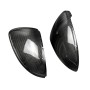 2 PCS Car Carbon Fiber Rearview Mirror Shells Buckle Side Wing Mirror Cover Cap for Volkswagen Golf 7 / GTI / Lamando