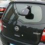 Car SUV Van Rear Window WIde-angle View Backup Auxiliary Mirror(Black)