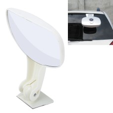 Car SUV Van Rear Window WIde-angle View Backup Auxiliary Mirror(White)