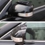 2 PCS Car Auto Universal Rubber Reversing Rearview Mirror Rain Baffle Plate (Black)