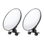 2 PCS Car Large Size Rearview Mirror Blind Spot Side Assistant Mirror (Black)