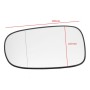 Car Right Side Wide-angle Rearview Mirror 30496 for Saab 93 2003-2010, Right Drive