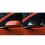 2 PCS Car Carbon Fiber Rearview Mirror Shells for 2015-2019 American Version Mustang without Light, Left Drive