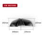 2 PCS Car Carbon Fiber Rearview Mirror Shells for 2015-2019 European Version Mustang with Light, Left Drive