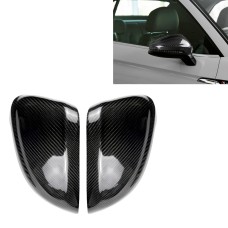 2 PCS Car Carbon Fiber Rearview Mirror Shells with Hole and Auxiliary for Audi A4 B9 2016- / A5 B9 2017-, Left and Right Drive Universal