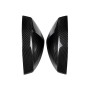 2 PCS Car Carbon Fiber Rearview Mirror Shells for 2013- Audi A3, Left and Right Drive Universal