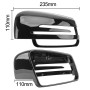 Car Reversing Rearview Mirror Housing for Mercedes-Benz W204 / W212, Style:Left Side(Bright Black)