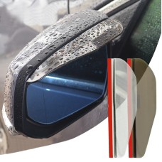 2 PCS Flexible Shielding Rain Board Sun Visor Shade Rearview Mirror for Car Rearview Mirrors(Transparent)