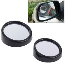 3R-012 Car Blind Spot Mirror, 360 Degrees Angle Adjustable(Black)