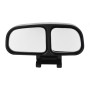 Left Side Rear View Blind Spot Mirror Universal adjustable Wide Angle Auxiliary Mirror(Black)