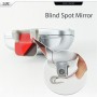 Left Side Rear View Blind Spot Mirror Universal adjustable Wide Angle Auxiliary Mirror(Silver)