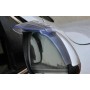 2 PCS Flexible Shielding Rain Board Rain Eyebrow with Wind Guide Apparatus for Car Rearview Mirrors(Black)