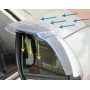 2 PCS Flexible Shielding Rain Board Rain Eyebrow with Wind Guide Apparatus for Car Rearview Mirrors(Black)