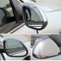 2 PCS Flexible Shielding Rain Board Rain Eyebrow with Wind Guide Apparatus for Car Rearview Mirrors(Black)