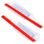 2 PCS Flexible Shielding Rain Board Rain Eyebrow with Wind Guide Apparatus for Car Rearview Mirrors(Transparent)