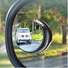 Repeated Disassembly Absorbing Car Back Vision Reversing Small Round Mirrors, Color: Black