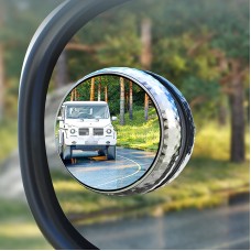 Repeated Disassembly Absorbing Car Back Vision Reversing Small Round Mirrors, Color: Silver