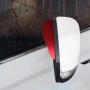 Автомобильный задний вид зеркальный дождевой бровь крышка бровей для зеркального зеркала алюминиевого сплава дождевой щит (алюминиевый сплав красный)