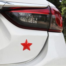 Star Pattern Car Metal Body Decorative Sticker (Red)