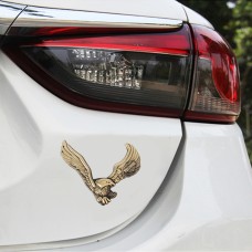 Hawk Pattern Car Metal Body Decorative Sticker (Bronze)