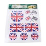 England National Flag Style 3D Characteristic Digital Simulation Car Paper Sticker