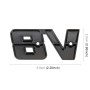 V8 Connect Shape Car Metal Body Decorative Sticker, Size : S (Black)