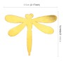 Dragonfly Shape Car Metal Body Decorative Sticker (Gold)