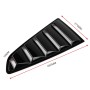 2 PCS Carbon Fiber Painted Panel Side Window Louver Cover Cooling Panel Trim Set for Ford Mustang 2015-2018