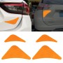 4 PCS Car Wheel Eyebrow Reflect Warning Sticker Outside Sticker