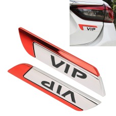 2 PCS Car-Styling Sticker VIP Random Decorative Sticker (Red)