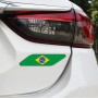 2 PCS Brazilian Flag Pattern Car-Styling Sticker Random Decorative Sticker