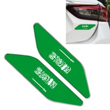 2 PCS Saudi Arabia Flag Pattern Car-Styling Sticker Random Decorative Sticker