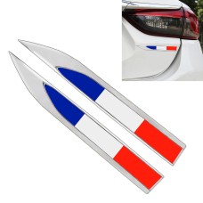 2 PCS France Flag Pattern Car-Styling Sticker Random Decorative Sticker