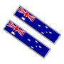 2 PCS Australian Flag Pattern Rectangle Car-Styling Sticker Random Decorative Sticker